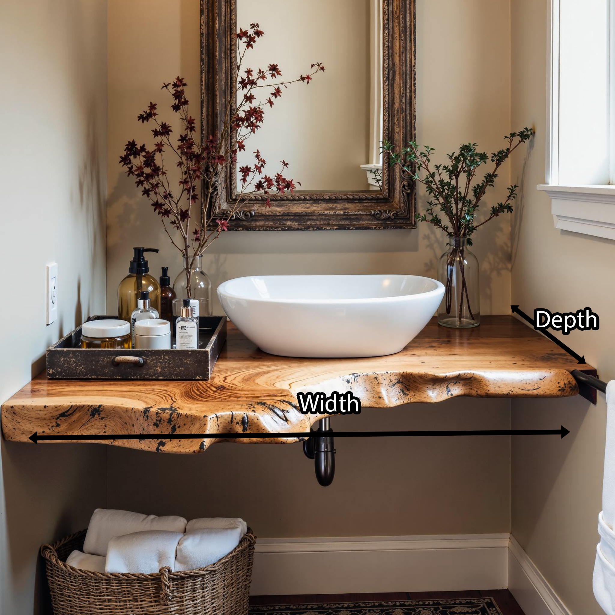 Floating Vanity Shelf