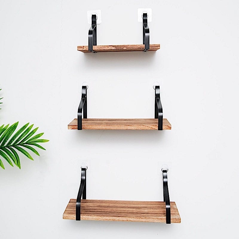 Floating Shelves Graduated Sizes Set of 3 Tiered Boards