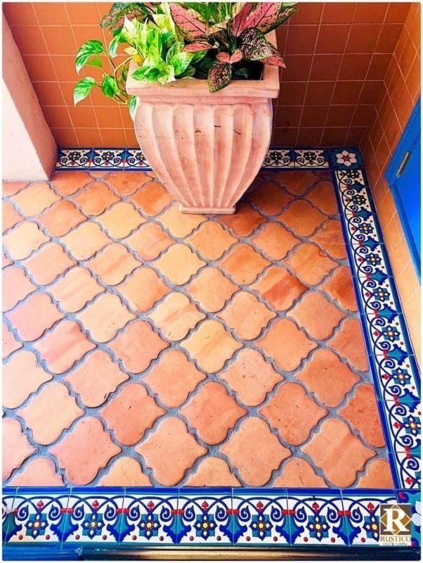 Floor Tile Arabesque Shape Arabesque Saltillo Floor Tile