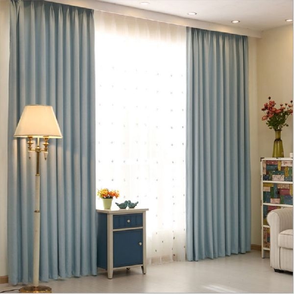 Floor To Ceiling Curtains Dusty Blue Pinch Pleat Style