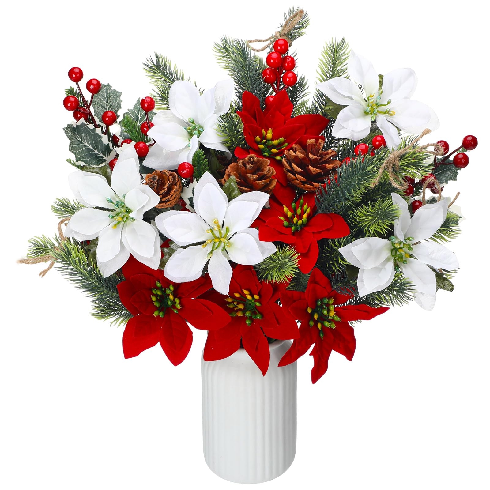 Floral Arrangement: Ribbed Vase and Mixed Botanical Textures