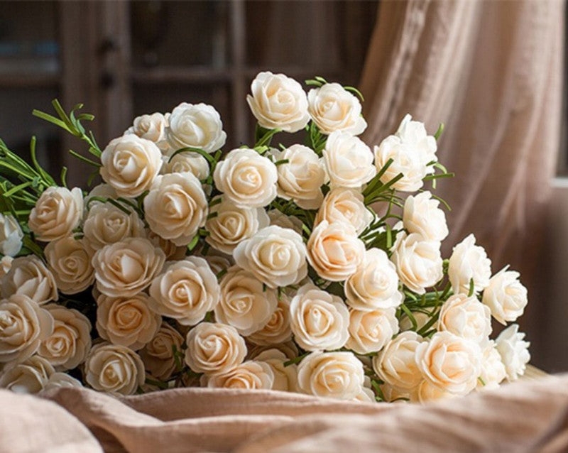 Flower Arrangement with Layered Petals for Living Room Styling