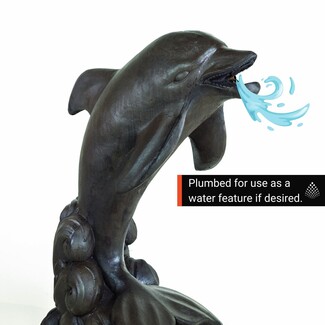 Fountain Statue: Plumbed Nozzle Concrete Marine Garden Art