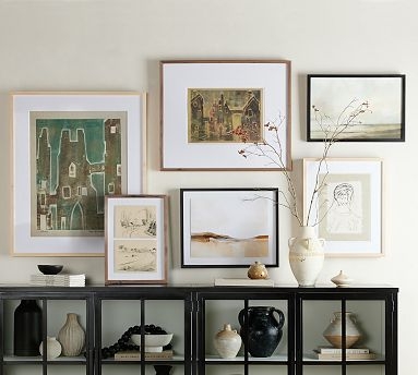 Gallery Wall Set Mixed Media Feel and Modern Organic Art