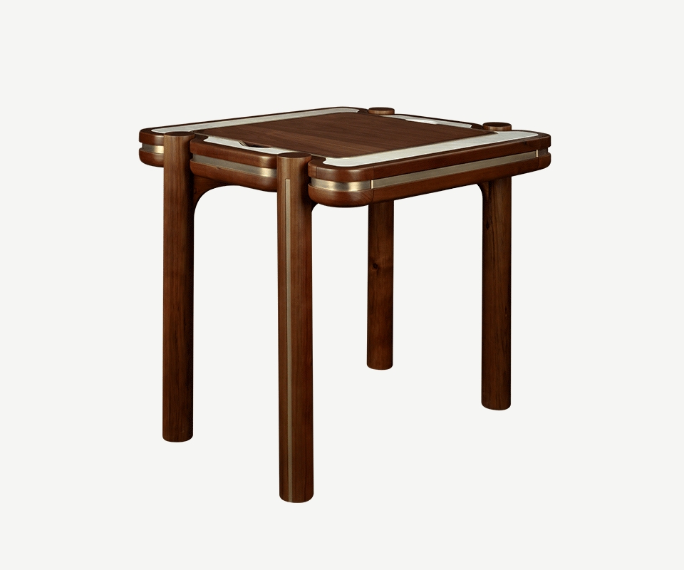 Game Table having High-End Study Accent Table and Exposed Caps