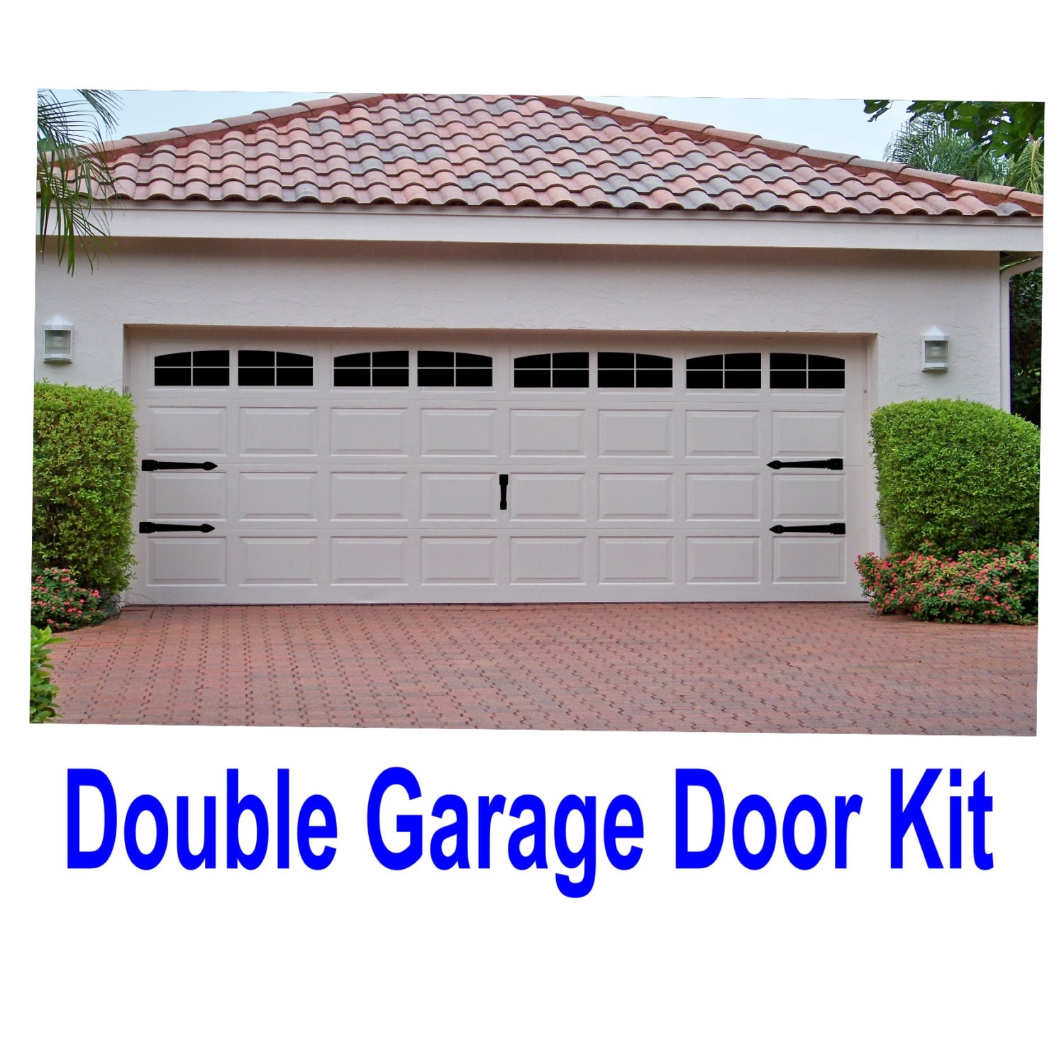 Garage Door Decal Vinyl Hardware Faux Windows Carriage House Kit