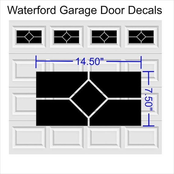 Garage Door Decals Waterford Style Geometric Diamond Garage Accents