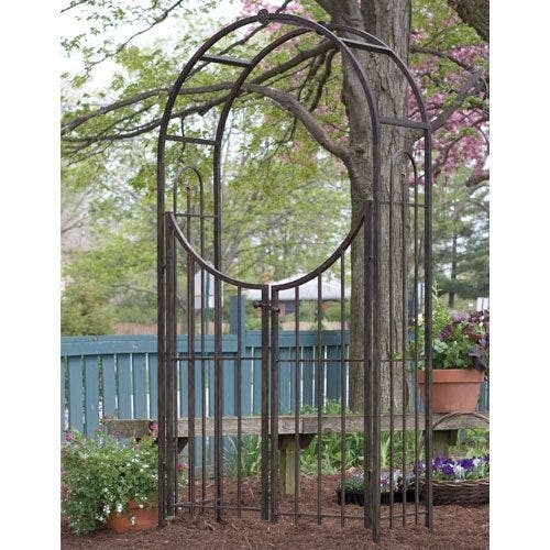 Garden Arbor featuring Circular Frame and Double Gate