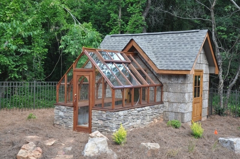 Shed With Greenhouse Attached