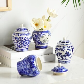 Ginger Jar Miniature Scale Assorted Miniature Jar Set