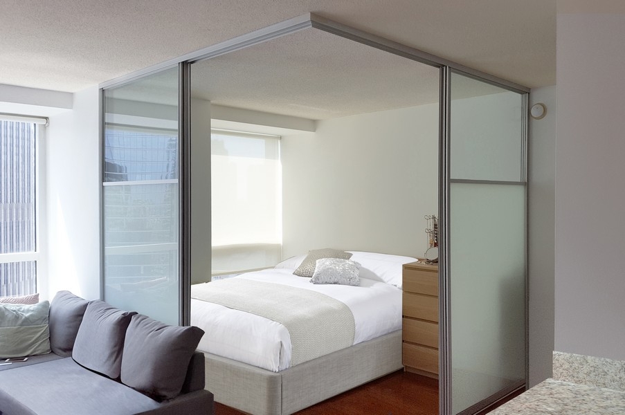 Glass Room Divider Corner Sliding System Modern Partition