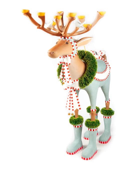 Holiday Display Figure: Branched Antlers Dash Away Dasher Figurine