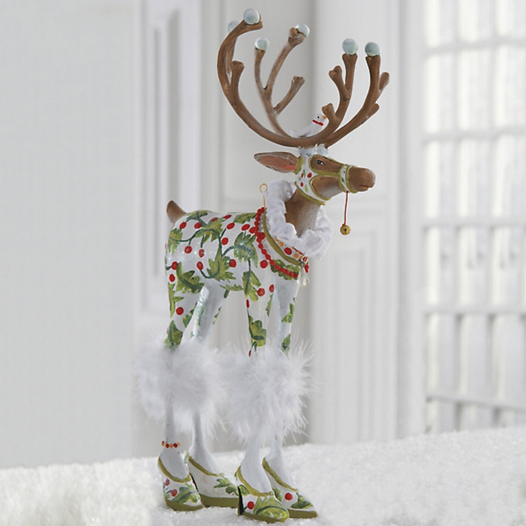 Holiday Figurine: Holly Pattern Patience Brewster Vixen Decor