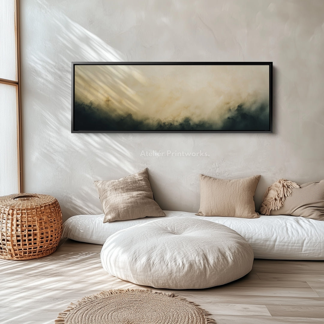 Horizontal Wall Art: Panoramic Aspect Ratio Beige Decor