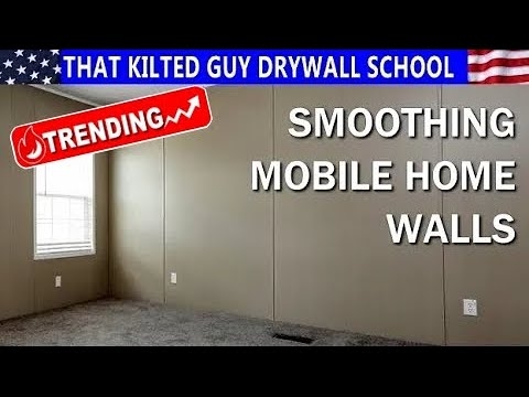 Interior Walls with Vertical Seam Strips and Mobile Home Panels