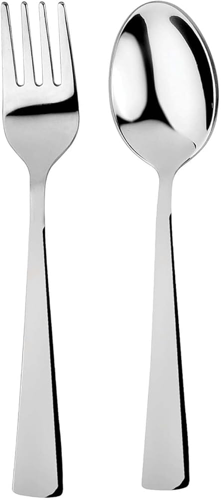 Kids Flatware Set Mirror Finish Ergonomic Grip Utensils
