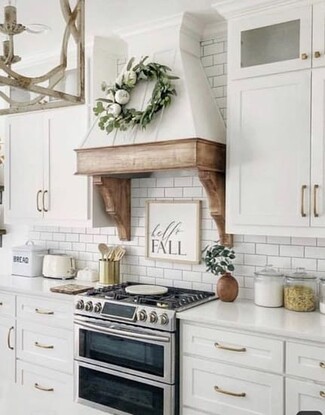 Kitchen Hood Wood Trimmed Hood Shiplap Vent Hood Design