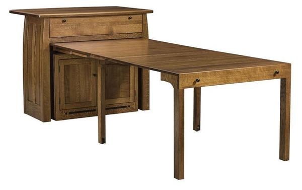 Kitchen Island Hidden Dining Solution Mission Furniture