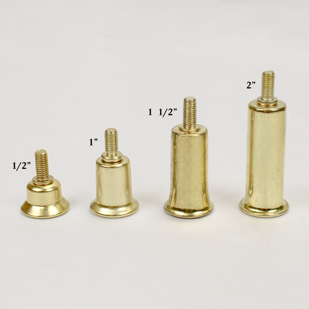Lamp Hardware: Threaded Stud Brass Lampshade Risers