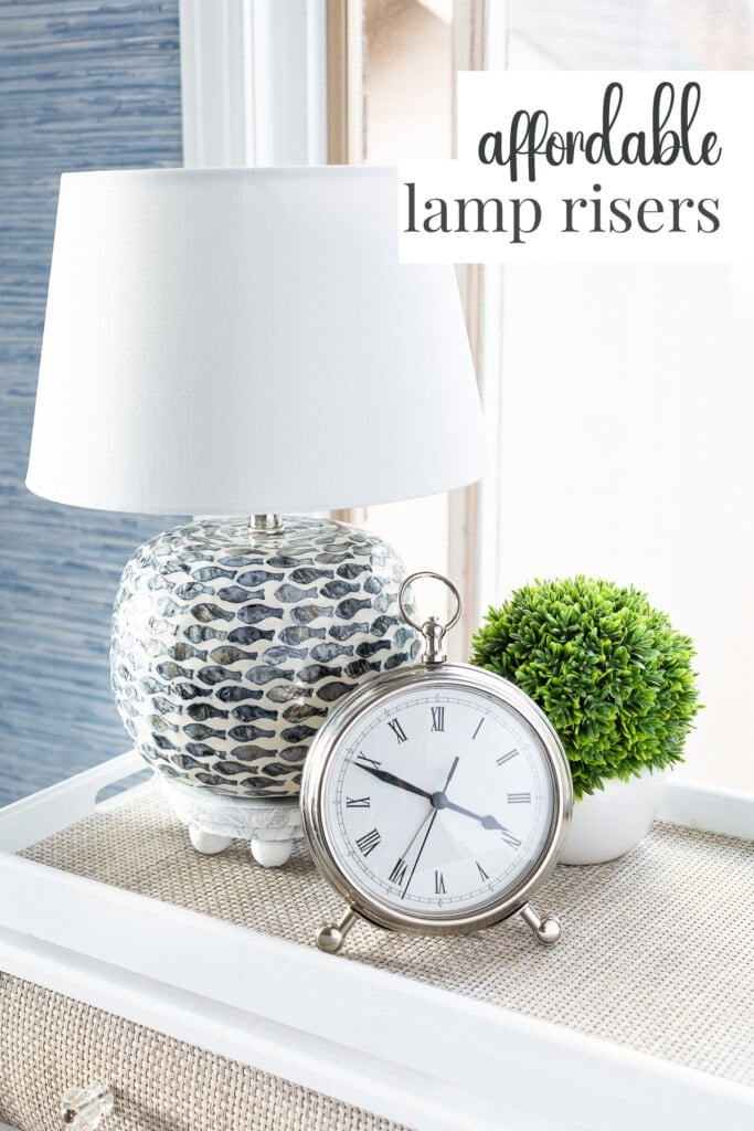 Lamp Riser: Footed Riser For Coastal Lamp Styling Base