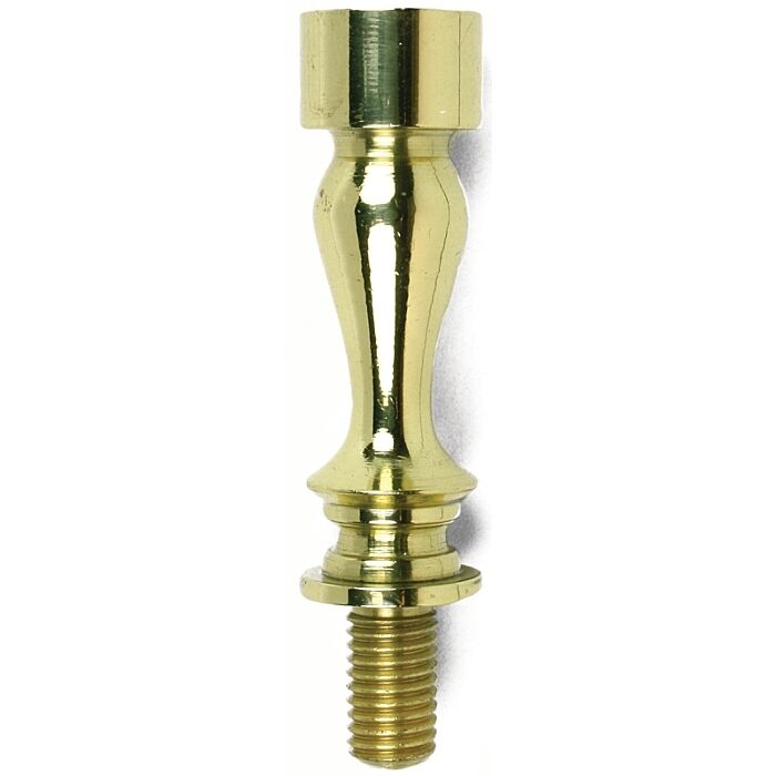 Lamp Shade Riser: Threaded Base Polished Metallic Part