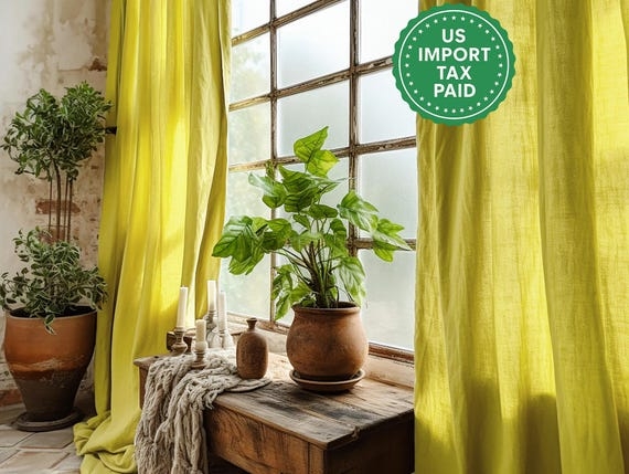 Chartreuse Curtains