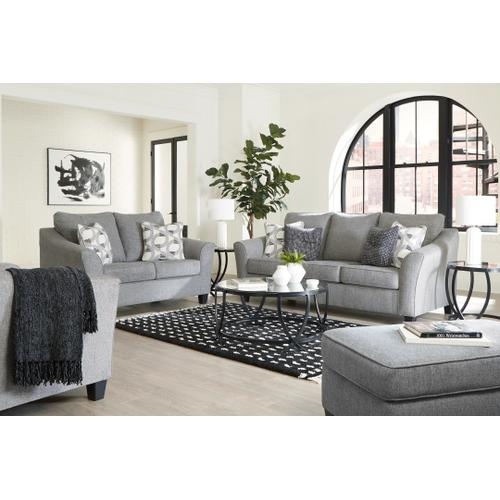 Living Room Set Flared Arms grey upholstered living room set