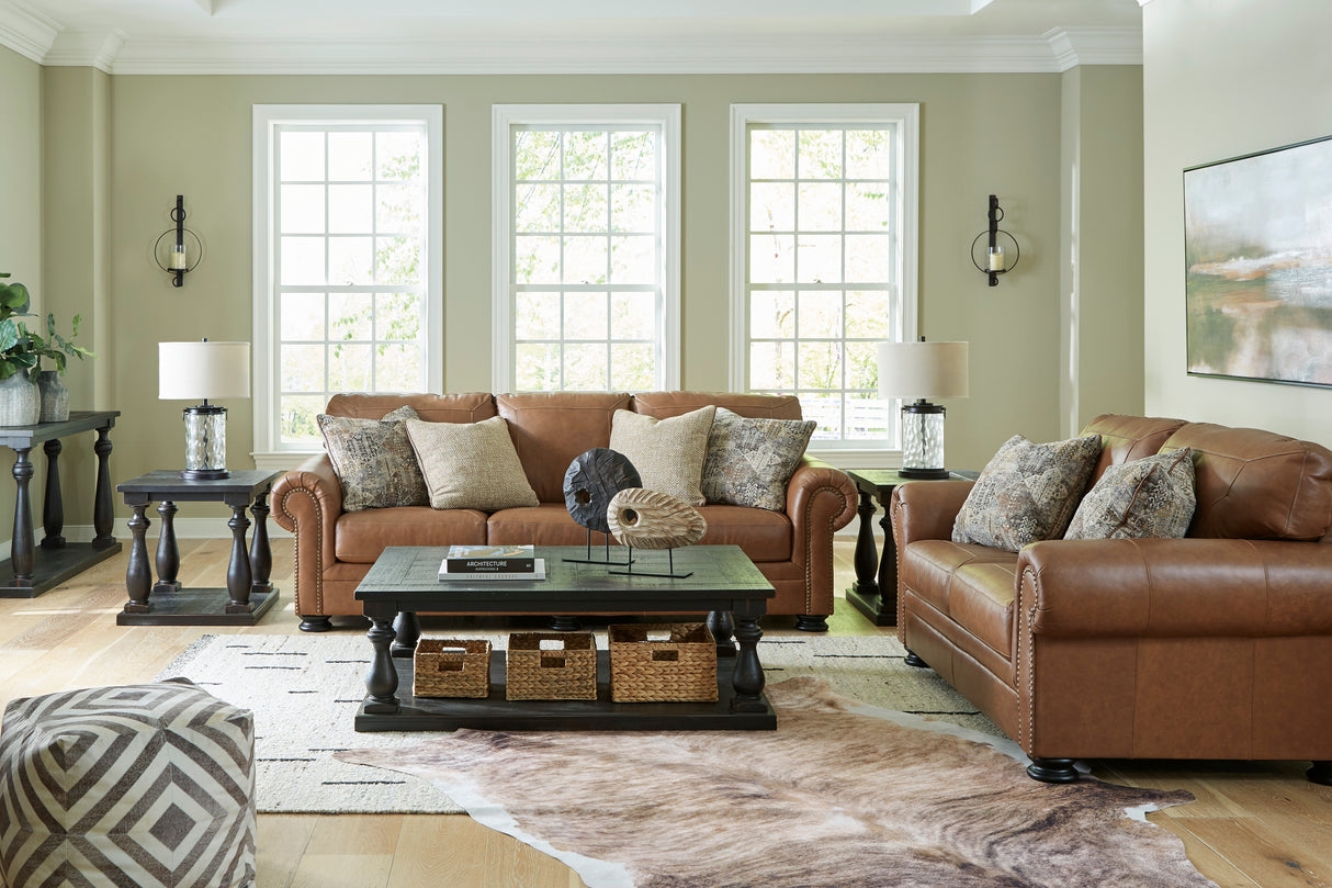 Living Room Set including Layered Rugs and Storage Table