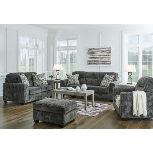 Living Room Set Sculptural Lamp Bases charcoal grey upholstery set
