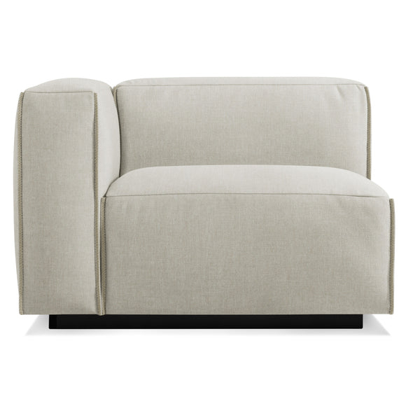 Lounge Chair with Plinth Base Modular Seat Component