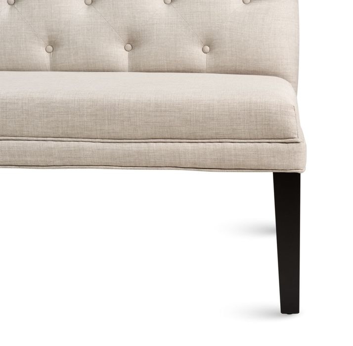 Loveseat Bench Tufted Diamond Stitching Button Bench