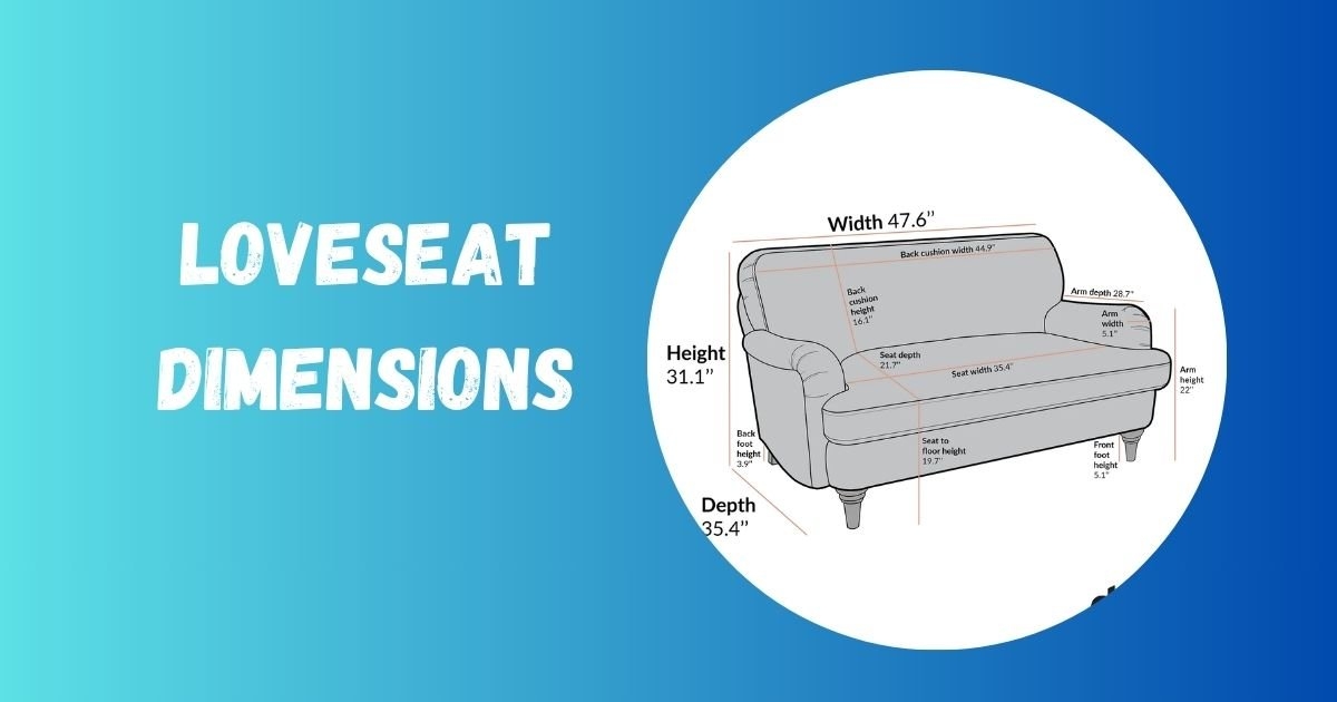 Loveseat Compact Width for Small Apartment Sofa Sizes