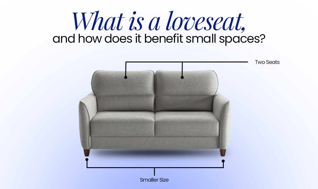 Loveseat Small Space Seating Guide Two Cushion Design