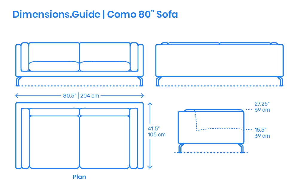 Loveseat Sofa Deep Seating: Como 80 Inch Sofa Specs