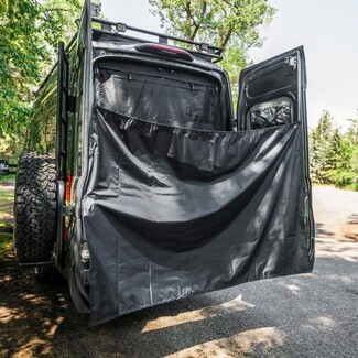 Magnetic Rear Door Shower Curtain Exterior Magnetic Shower