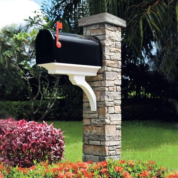 Stone Mailbox Post