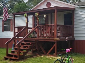 Mobile Home Deck Reddish Brown Reddish Brown Porch Stairs