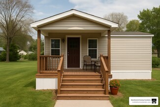Mobile Home Porch White Skirting Single Wide Exterior Ideas