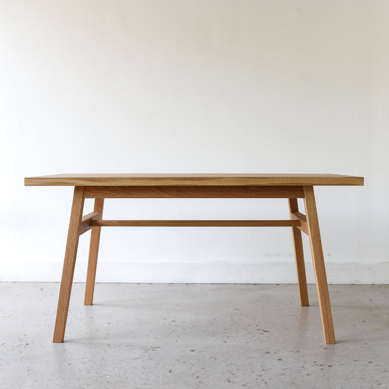Modern Desk Splayed Legs Horizontal Stretcher Table