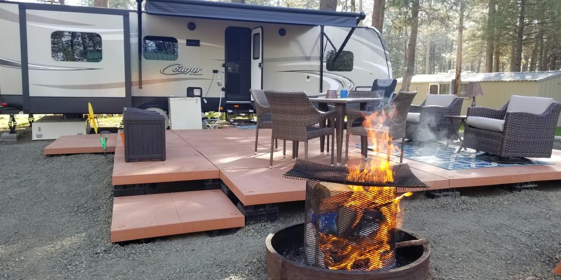 Modular Patio Deck - Terracotta Portable Flooring