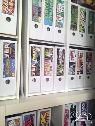 Modular Shelving White Custom Magazine File Labels