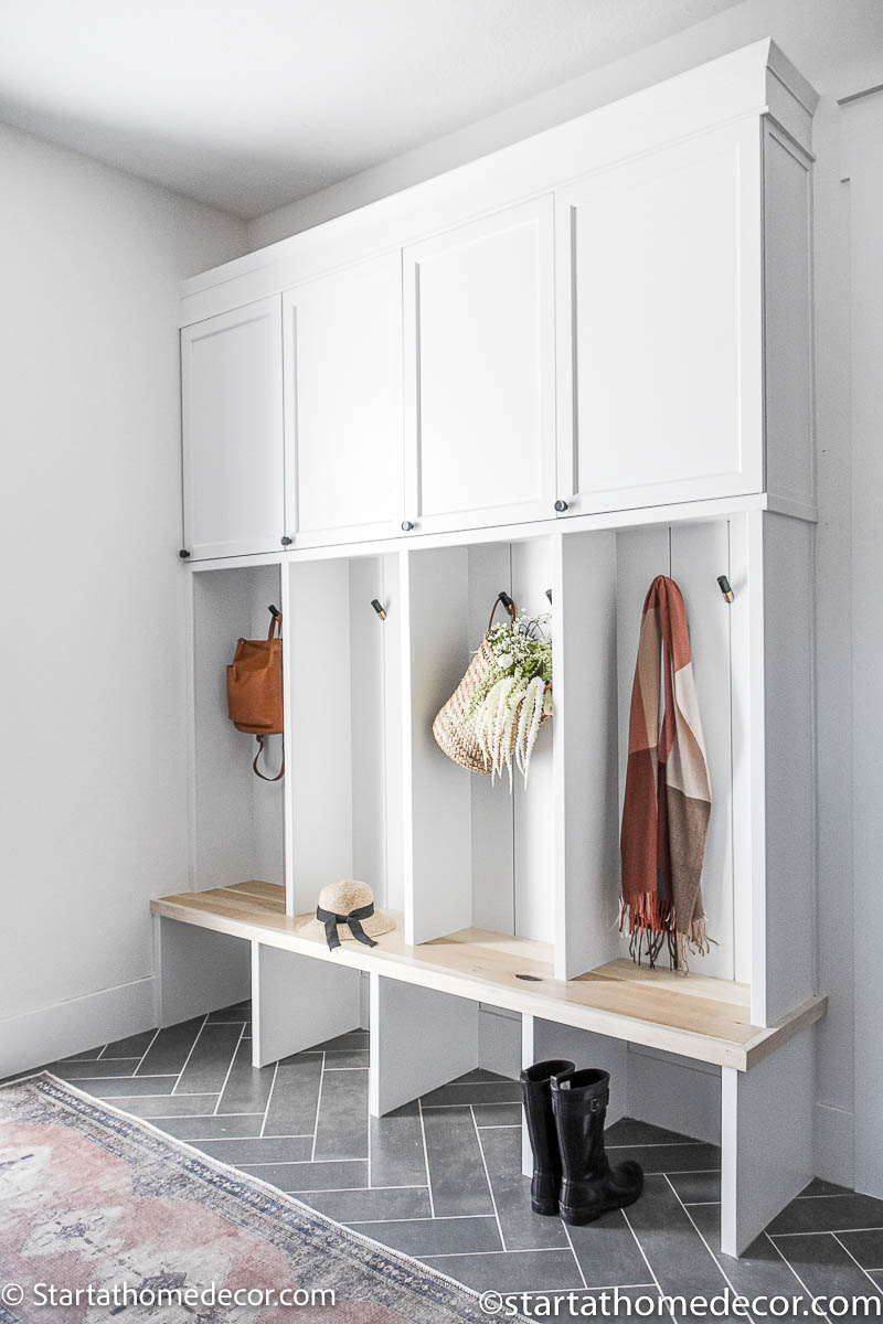 Mudroom Lockers: Shaker Style Entryway Cabinets and Built In Cubbies