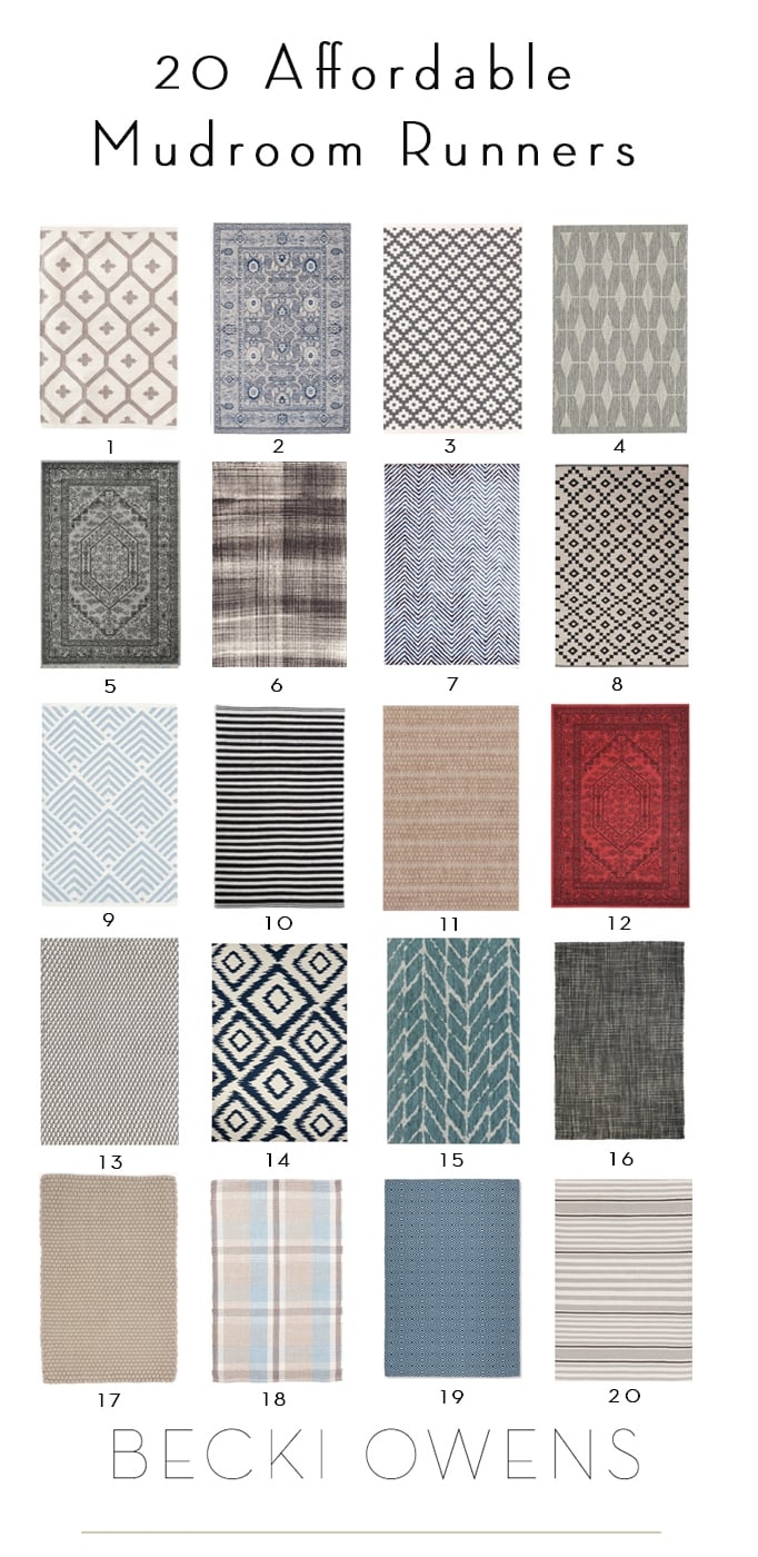 Mudroom Runner: Varied Patterns, Durable Entryway Floor Mats