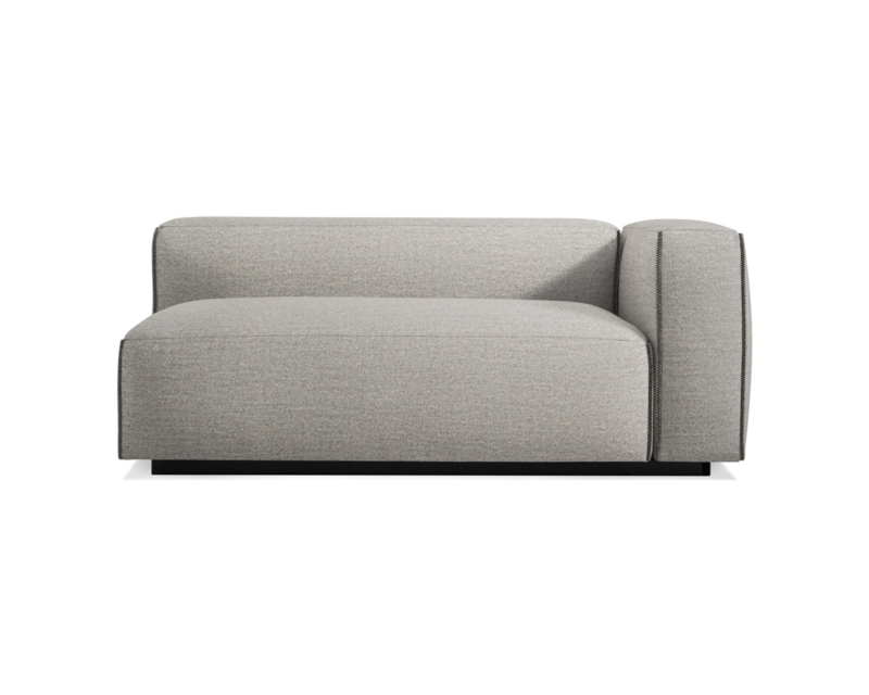 One Arm Sofa Contrast Piping Recessed Plinth Base