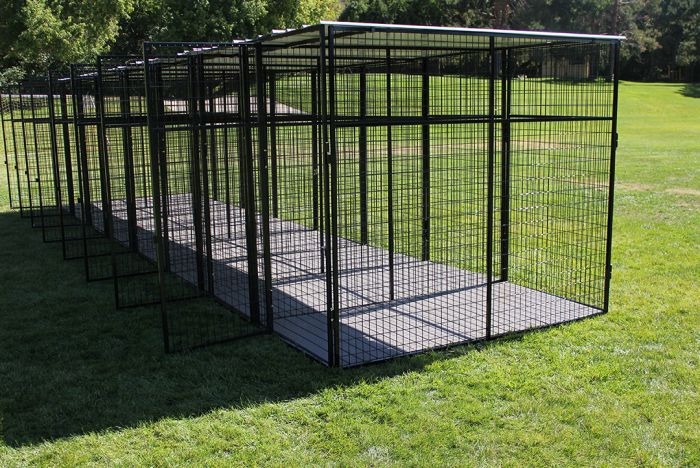Outdoor Dog Kennel: 7 Foot Height Multi-Stall Stalls