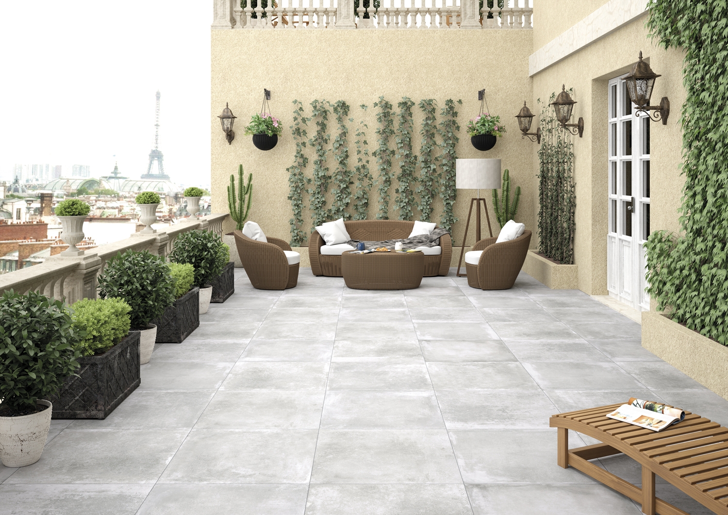 Outdoor Floor Tiles Concrete Look Flooring Large Format Tiles
