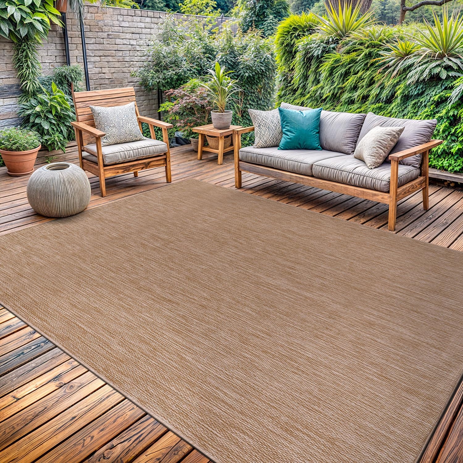 Jute Rug Outside