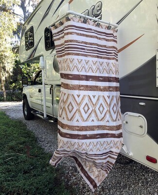 Outdoor Shower Enclosure Tribal Print Portable Camper Shower Enclosure