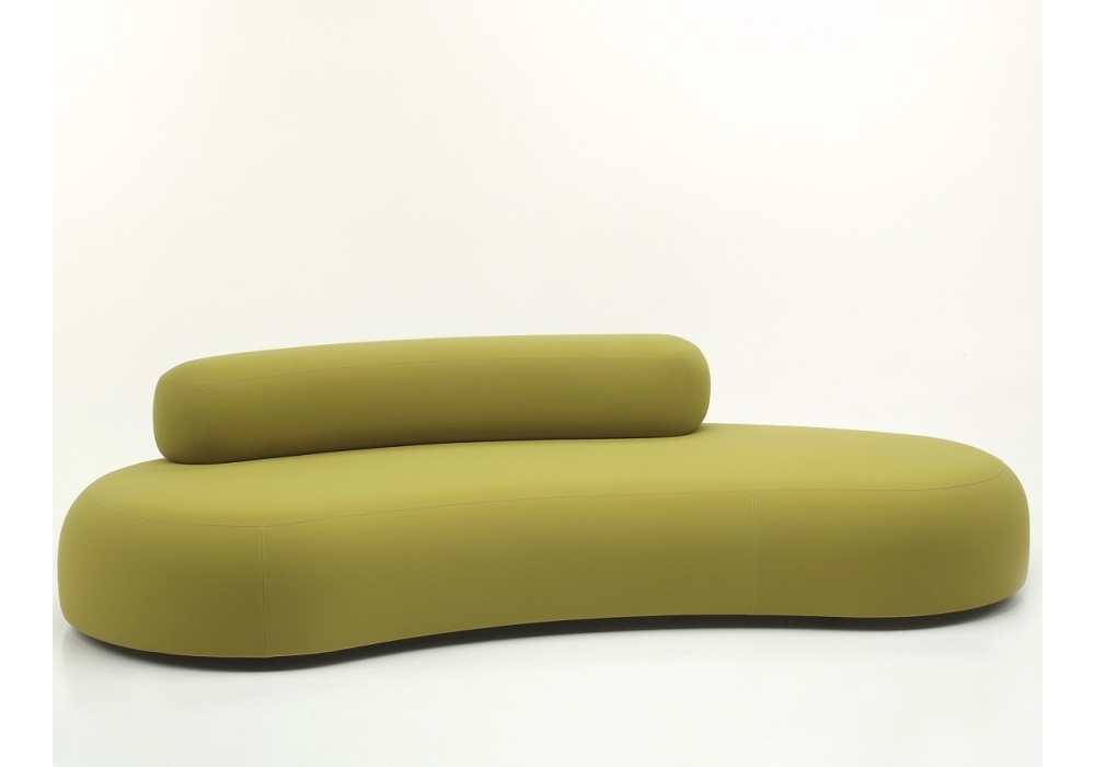 Oval Sofa with Kidney Bean Shape and Bolster Back