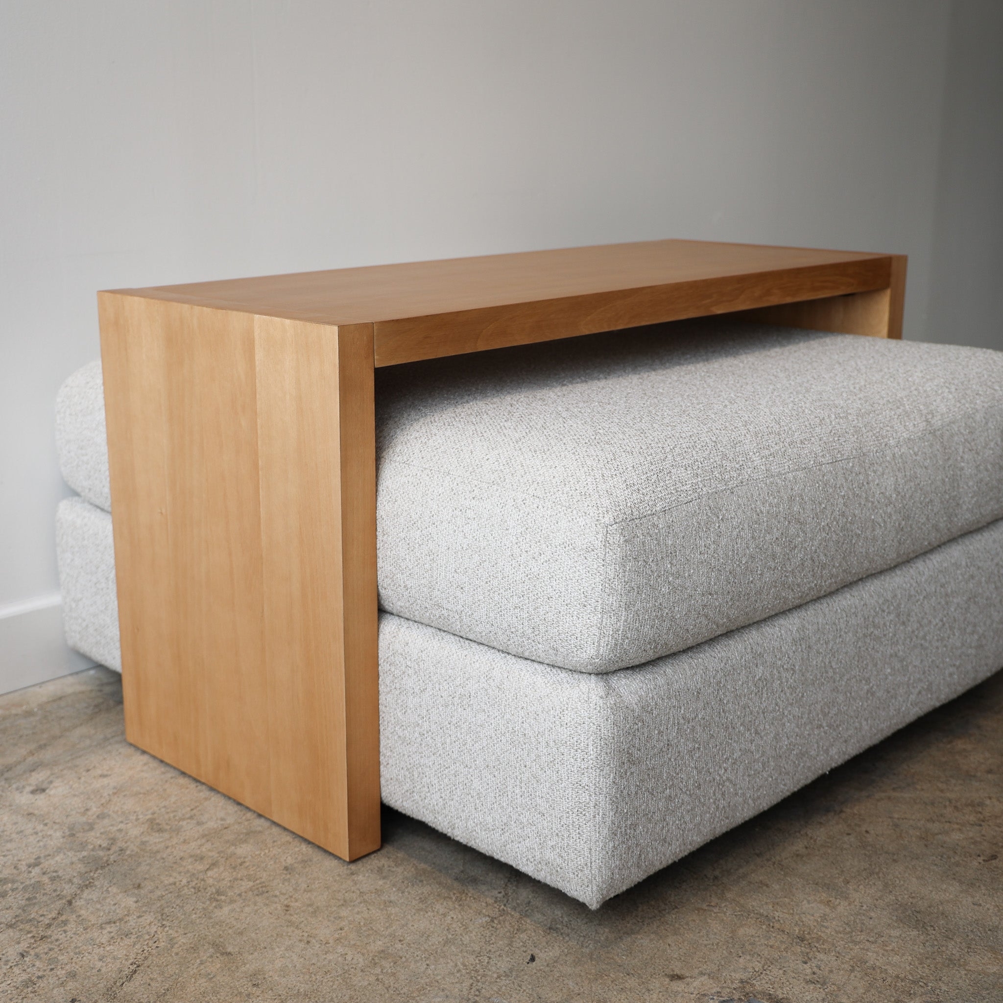 Over Ottoman Table: U-Shaped Ottoman Bridge Table